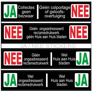 JA/NEE stickers JA/NEE stickers