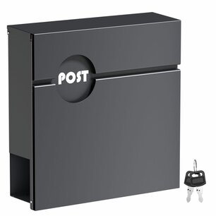Brievenbus modern Post Antraciet RAL 7016