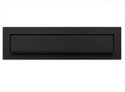 Brievenbusklep mat zwart RAL9017 (31x8cm)
