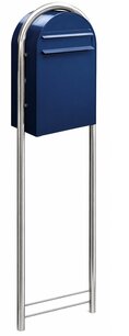 Brievenbus Bobi Classic B donkerblauw + statief RVS
