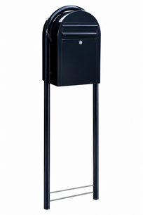 Brievenbus Bobi Classic zwartblauw + statief zwartblauw