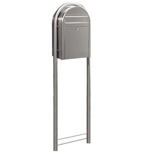 Brievenbus Bobi Classic RVS + statief round RVS