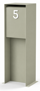 Design brievenbus Luxus kiezelgrijs mat (RAL 7032)