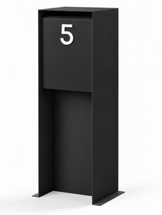 Design brievenbus Luxus zwart mat (RAL 9005)