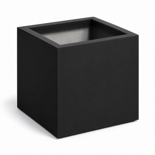Plantenbak buiten vierkant 50x50x50cm Zwart mat RAL9005