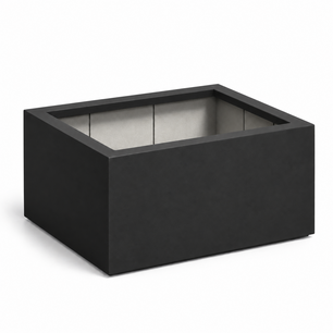 Grote plantenbak buiten 100x100x60cm Zwart mat RAL9005