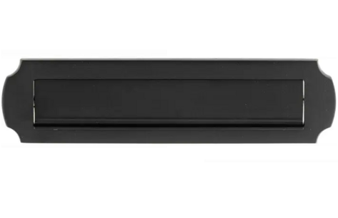 Brievenbusklep mat zwart antiek style  (33,2x8cm)