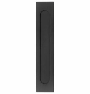 Verticale brievenbusklep mat zwart  (32,5x6,5cm)