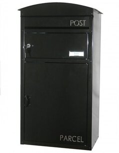 Brievenbus en pakketbox SafePost SP48 zwart RAL 9017 Brievenbus en pakketbox SafePost SP48 zwart RAL 9017