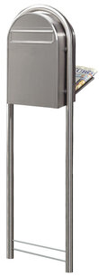Brievenbus Bobi Classic B RVS + statief RVS Brievenbus Bobi Classic B RVS + statief RVS