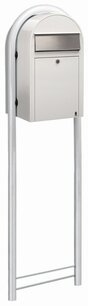 Brievenbus Bobi Grande wit + statief wit Brievenbus Bobi Grande wit + statief wit