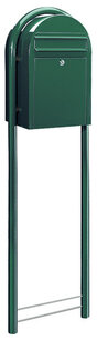 Brievenbus Bobi Classic groen + statief groen Brievenbus Bobi Classic groen + statief groen