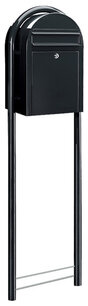 Brievenbus Bobi Classic zwart + statief zwart Brievenbus Bobi Classic zwart + statief zwart