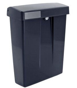 Ptt stijl brievenbus zwart RAL9005  Ptt stijl brievenbus zwart RAL9005