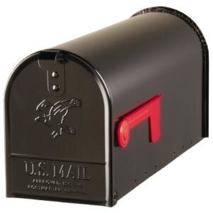 US Mailbox / Amerikaanse brievenbus zwart staal  US Mailbox / Amerikaanse brievenbus zwart staal