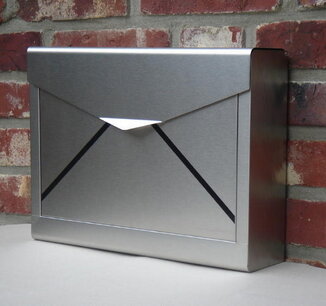 Brievenbus Envelop New York RVS