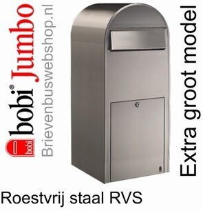 Brievenbus Bobi Jumbo RVS Brievenbus Bobi Jumbo RVS