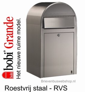 Brievenbus Bobi Grande RVS Brievenbus Bobi Grande RVS