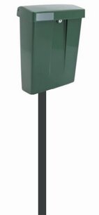 Ptt stijl brievenbus donkergroen MET PAAL Ptt stijl brievenbus donkergroen MET PAAL