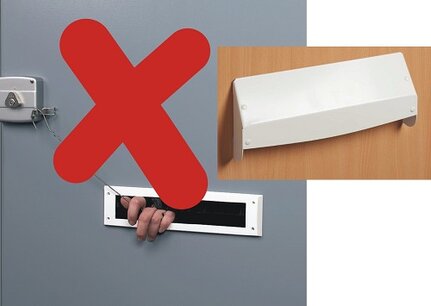 Brievenbus beveiliging (anti hengel) creme Brievenbus beveiliging (anti hengel) creme