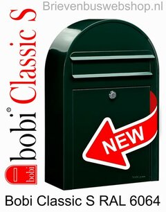 Brievenbus Bobi Classic S zwartgroen RAL 6064 Brievenbus Bobi Classic S zwartgroen RAL 6064