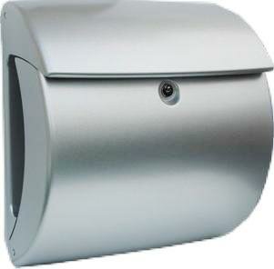 Brievenbus Brabant kunststof zilver  Brievenbus Brabant kunststof zilver