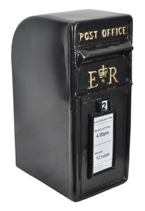Engelse brievenbus Royal Mail zwart