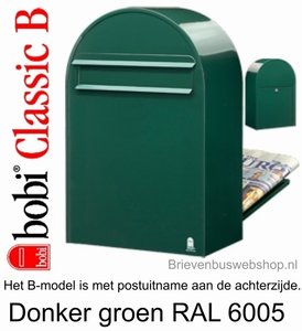 Brievenbus Bobi Classic B donkergroen RAL 6005