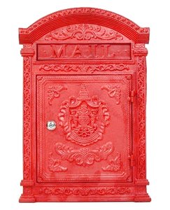 brievenbus antiek rood