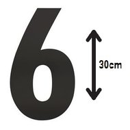 Zwart-huisnummer:-6-(30cm)