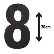 Zwart-huisnummer:-8-(30cm)