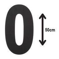 Groot-huisnummer:-0-(50cm)-zwart-mat