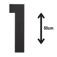 Groot-huisnummer:-1-(50cm)-zwart-mat