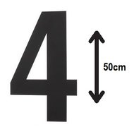 Groot-huisnummer:-4-(50cm)-zwart-mat