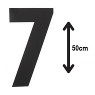 Groot-huisnummer:-7-(50cm)-zwart-mat