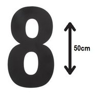 Groot-huisnummer:-8-(50cm)-zwart-mat
