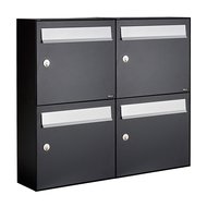 Brievenbussen-set-van-4-zwart