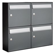 Brievenbussen-set-van-4-antraciet