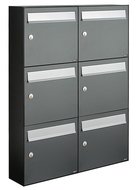 Brievenbussen-set-van-6-(2x3)-antraciet