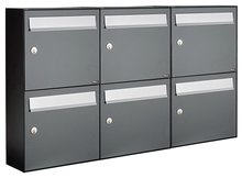 Brievenbussen-set-van-6-(3x2)-antraciet