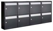 Brievenbussen-set-van-8-(4x2)-zwart