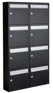 Brievenbussen-set-van-8-(2x4)-zwart