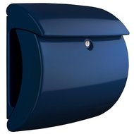 Hoogglans brievenbus marine blauw