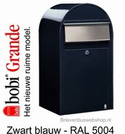 Brievenbus Bobi Grande zwartblauw RAL 5004