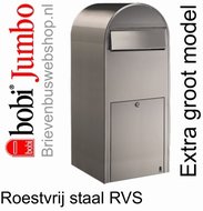 Brievenbus Bobi Jumbo RVS 