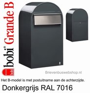 Bobi Grande B donkergrijs ral 7016