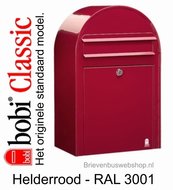 Brievenbus Bobi Classic helderrood RAL 3001