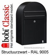 Brievenbus Bobi Classic structuurzwart RAL 9005