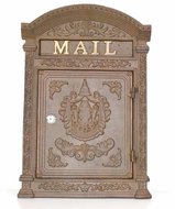 brievenbus antiek brasse