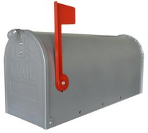 US mailbox zilver